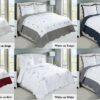 F1-738 - Embroidered White 3 Pc. Quilt Set (King) *temporarily unavailable*