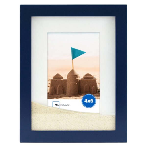 P3-248 - 7" x 9" Blue Frame w/ Sand (4" x 6" Opening)