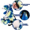 T3-22 - Dinosaur Plush Backpack w/ Sound - Triceratops - Image 4