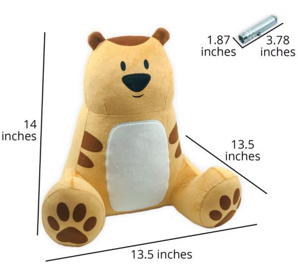 T3-70 - AniMates Glow Plush Brown Bear - Image 4