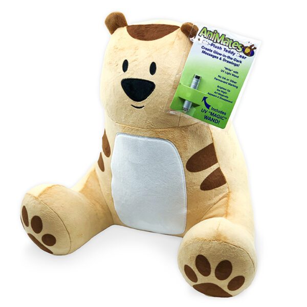 T3-70 - AniMates Glow Plush Brown Bear - Image 5