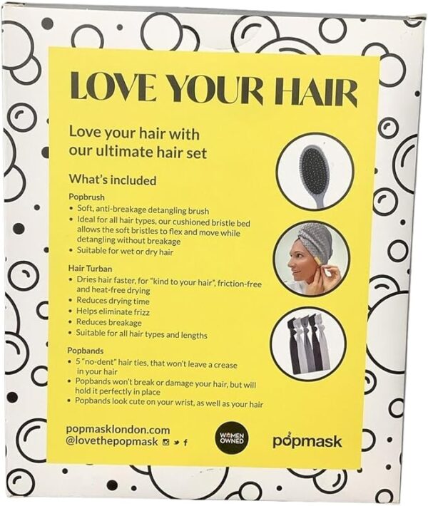 F1-530 - Popmask Ultimate Hair Set (Grey) - Image 3