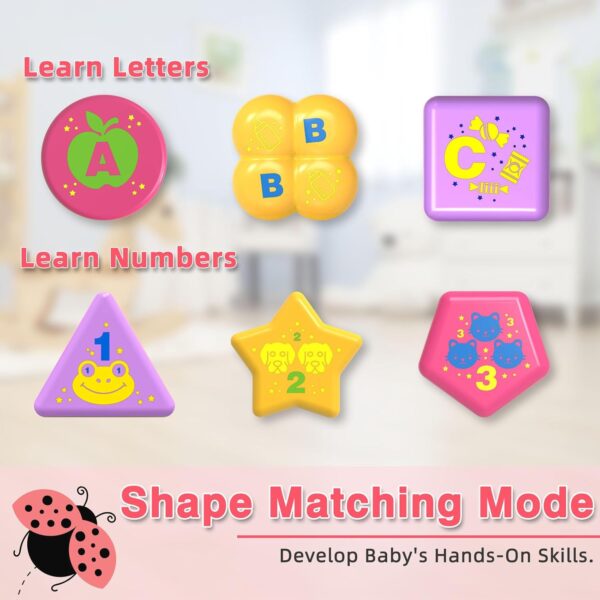 T3-335 - B/O Musical Ladybug Shape Sorter Toy - Image 5