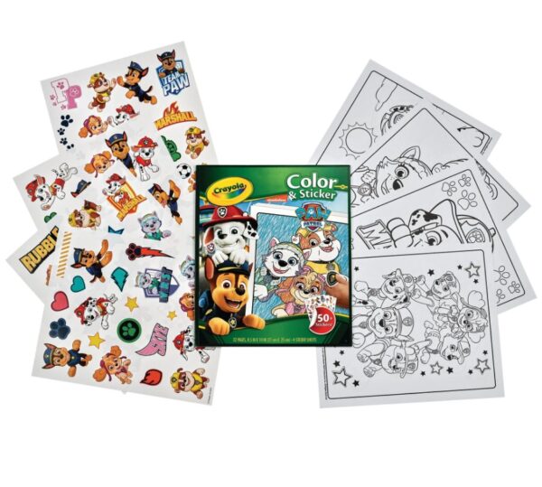 T4-2 - Paw Patrol Crayola Color & Sticker Set - Image 2