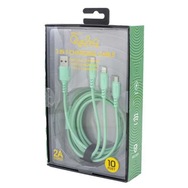 G2-689 - 10' 3-in-1 Charging Cable - Image 3