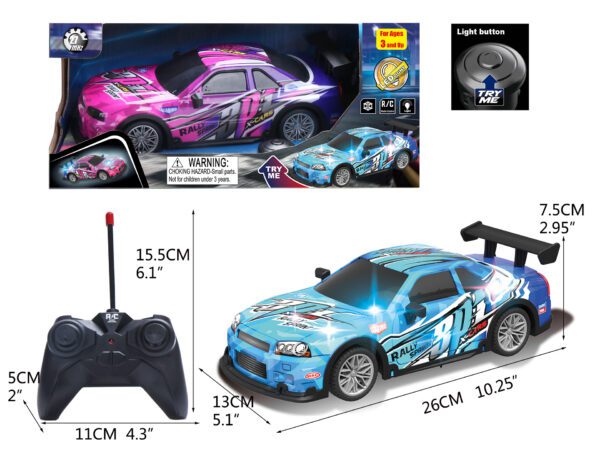 T1-302 - R/C Racing Car w/ Lights - Image 2