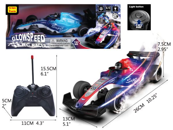 T1-303 - R/C Formula 1 Racing Car w/ Lights - Image 2