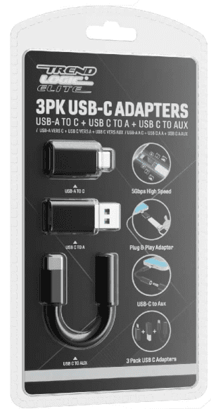 G2-611 3pk USB-C Adapters (A-C), (C-A), (C-AUX) **Pre-order**