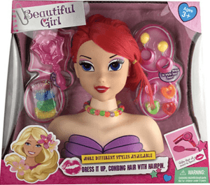 T2-886 – Beautiful Girl Styling Head w/ Accessories