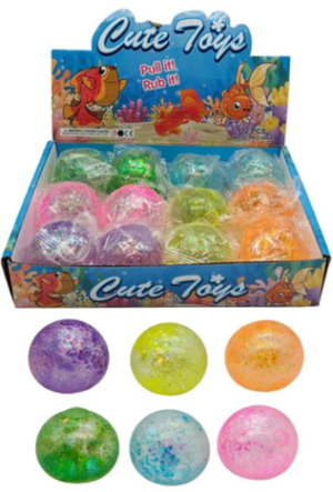 T4-305 - Crystal Gel Squishy Ball (12/dl)