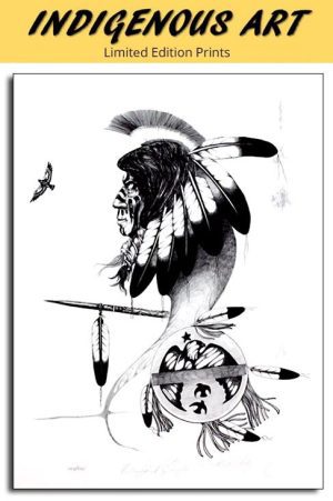 Robert Kakaygeesick - His Spirit Eagle - Print