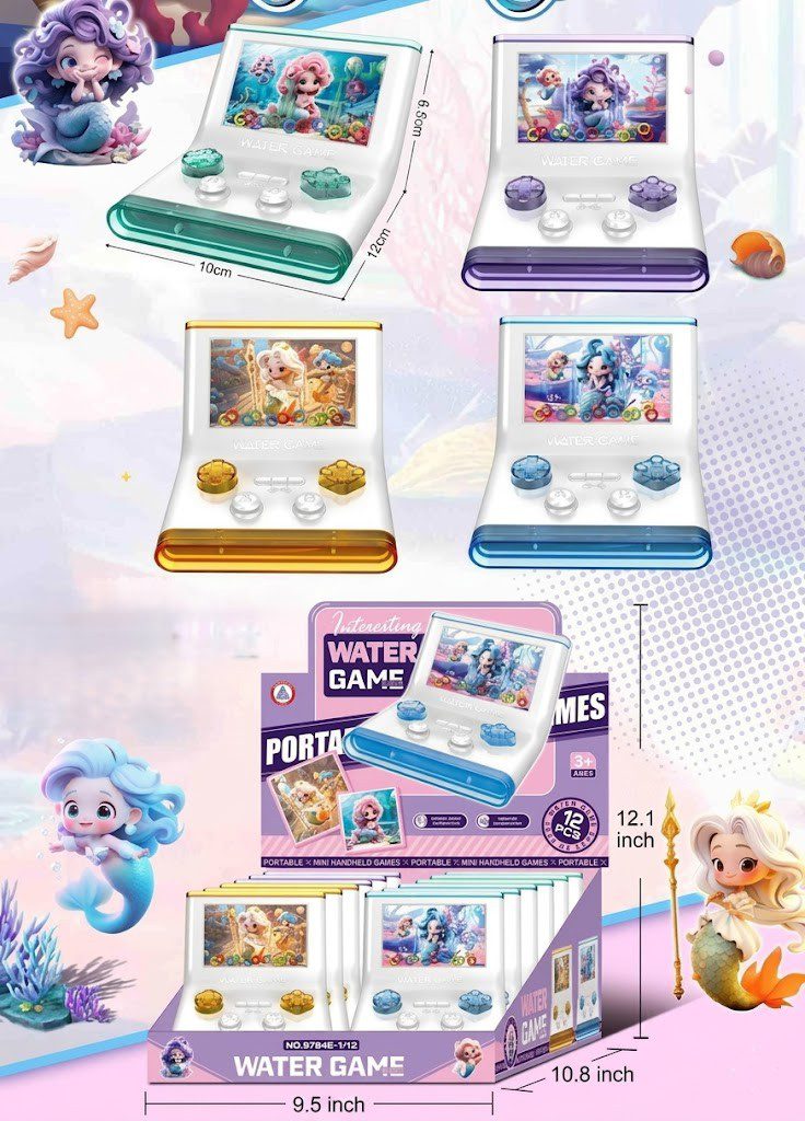 B1-215 Mermaid Hand Held Water Game (12/dl)