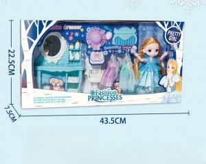 T2-375 Pretty Girl Doll W/ Dresser Set
