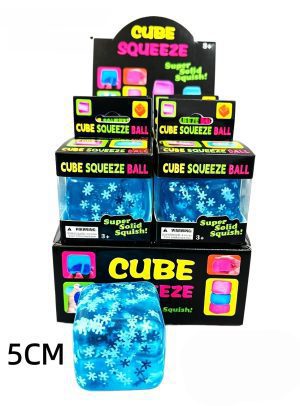 T4-85 - Snowflake Squishy Cubes (12/dl)