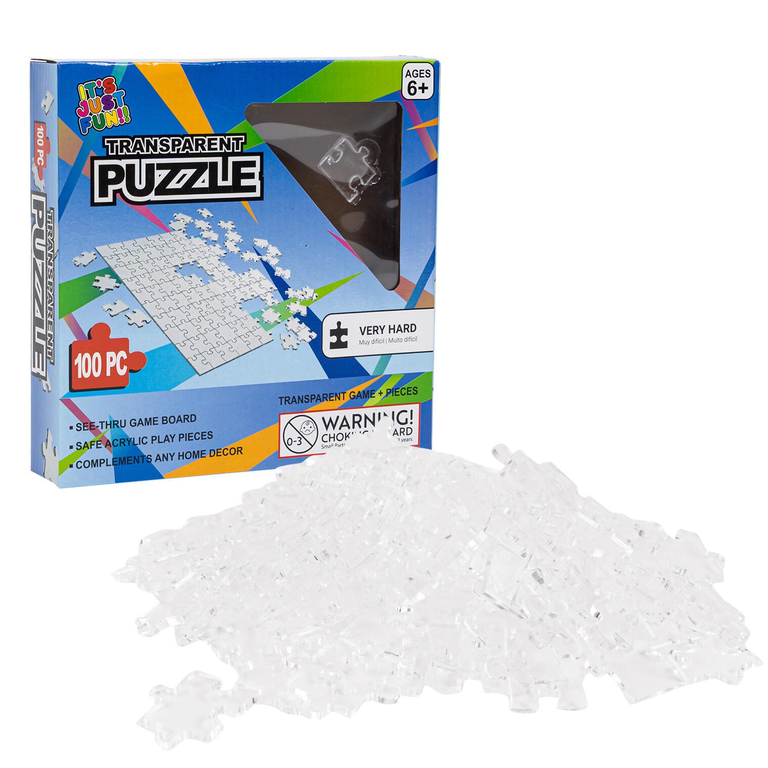 B1-336 100 Pcs. Transparent Puzzle