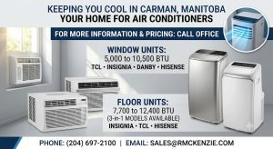 Air Conditioners - Contact Office for More Information