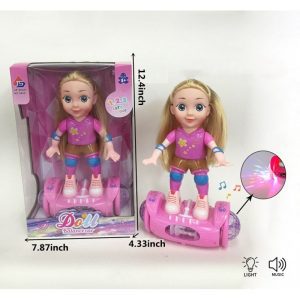 T2-216 13" Doll On Hoverboard Vehicle
