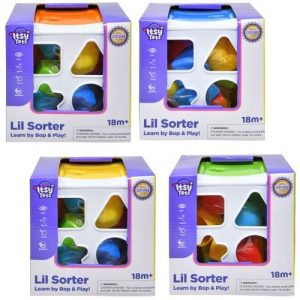 T3-427 Itsy Tots Block  2 in 1 Puzzle Cube in Open Gift Box