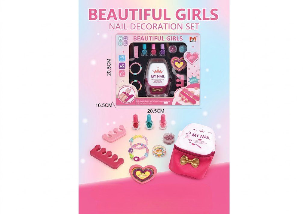 T2-834 Beautiful Girls Nail Decoration Set
