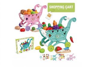 T2-437 Fruits & Vegetables Play Shopping Cart
