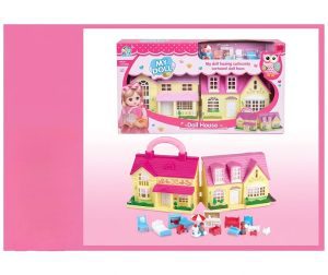 T2-438 My Doll Folding Playhouse & Furniture Playset