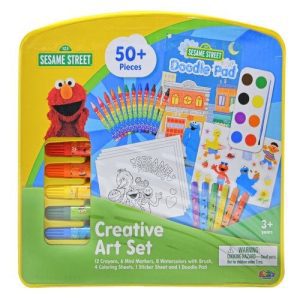 T4-5 Sesame Street 50-Pce. Art Set Asst.