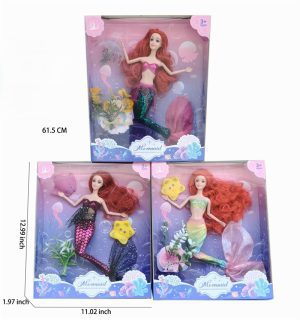 T2-259 Mermaid Doll Play Set Asst