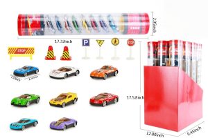 T1-219 8Pcs Metal Car Set in a Tube (12 Tubes/dl)