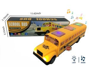 T1-21 Electric Toy School Bus with Lights & Sound