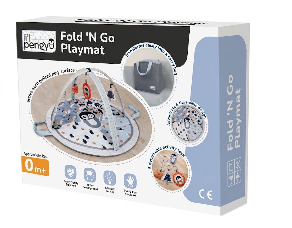 T3-303 Fold N Go Play Mat W/ Carry Bag - 0 + Months Age Group