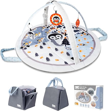 T3-303 Fold N Go Play Mat W/ Carry Bag - 0 + Months Age Group - Image 2
