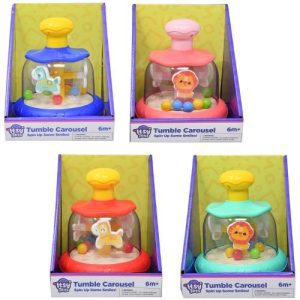 T3-416 Itsy Tots Push & Tumble Horse & Animal Turning Carousel
