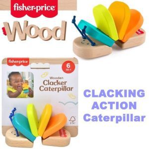 T3-335 Fisher Price - DDC - Wooden Clacker Caterpillar