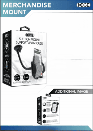 G3-41 Gooseneck Cradle Suction Mount (Black)