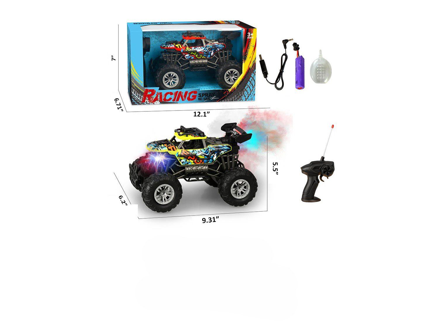 T1-393 R/C Rechargeable off Road jeep W/ Steam