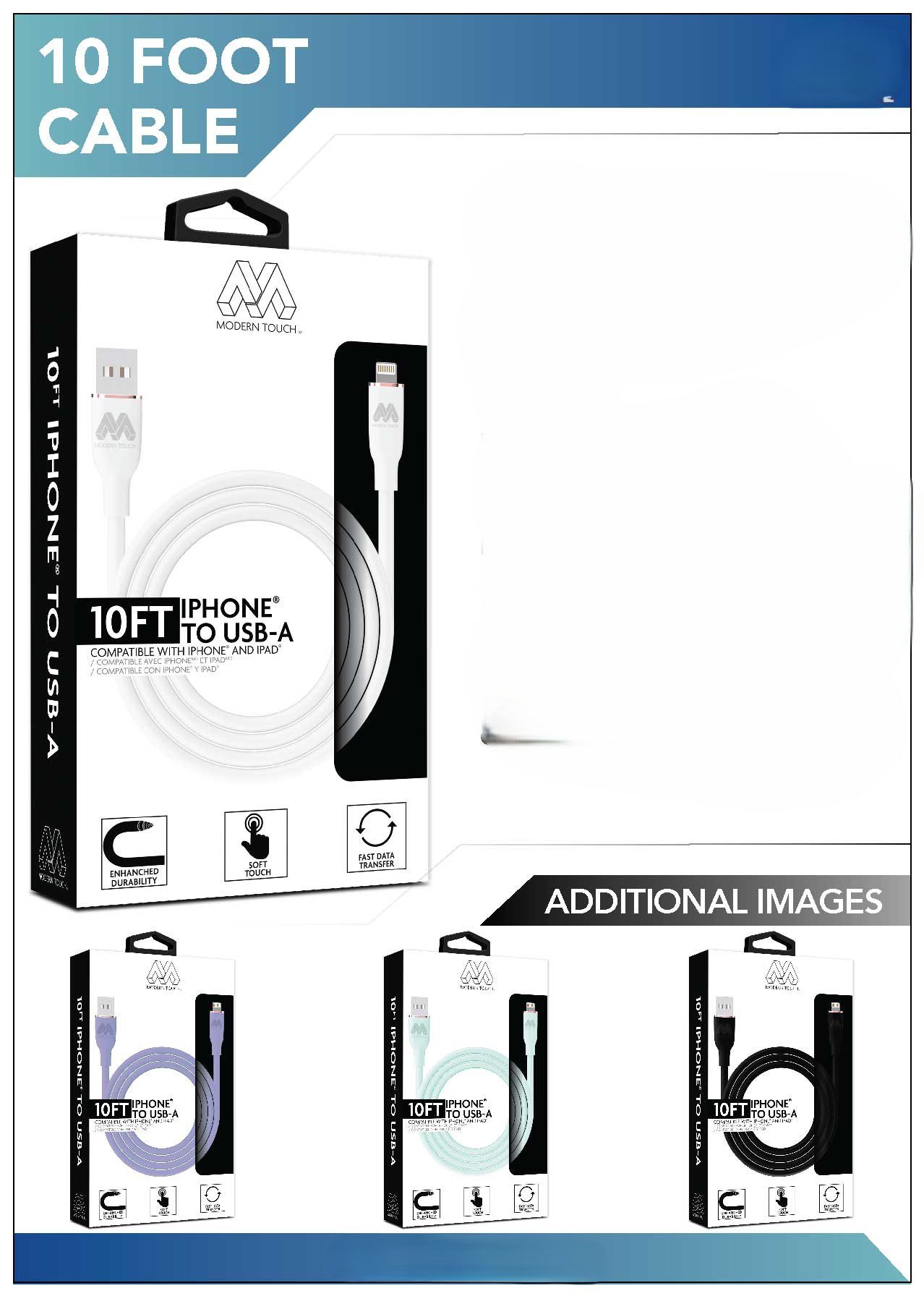G3-18 10FT TPE iphone to UBS-A Cable (ASTD)
