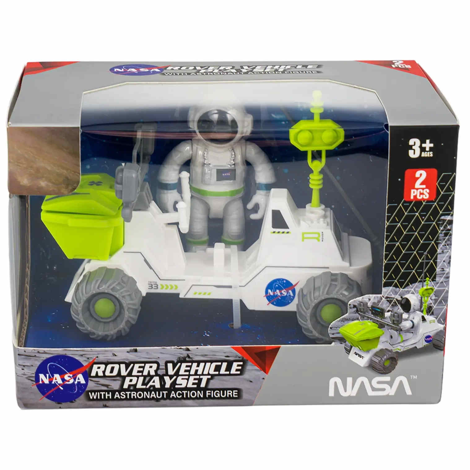 T1-886 NASA Rover Vehicle with Astronaut Action Figure Toy Playset, 2pcs - Image 4