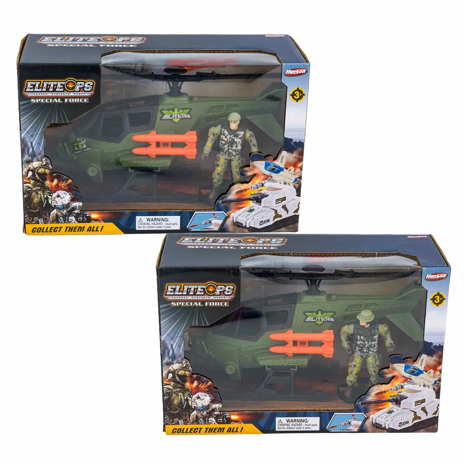 T1-329 Elite Ops Special Force Helicopter Toy Playset - Image 5