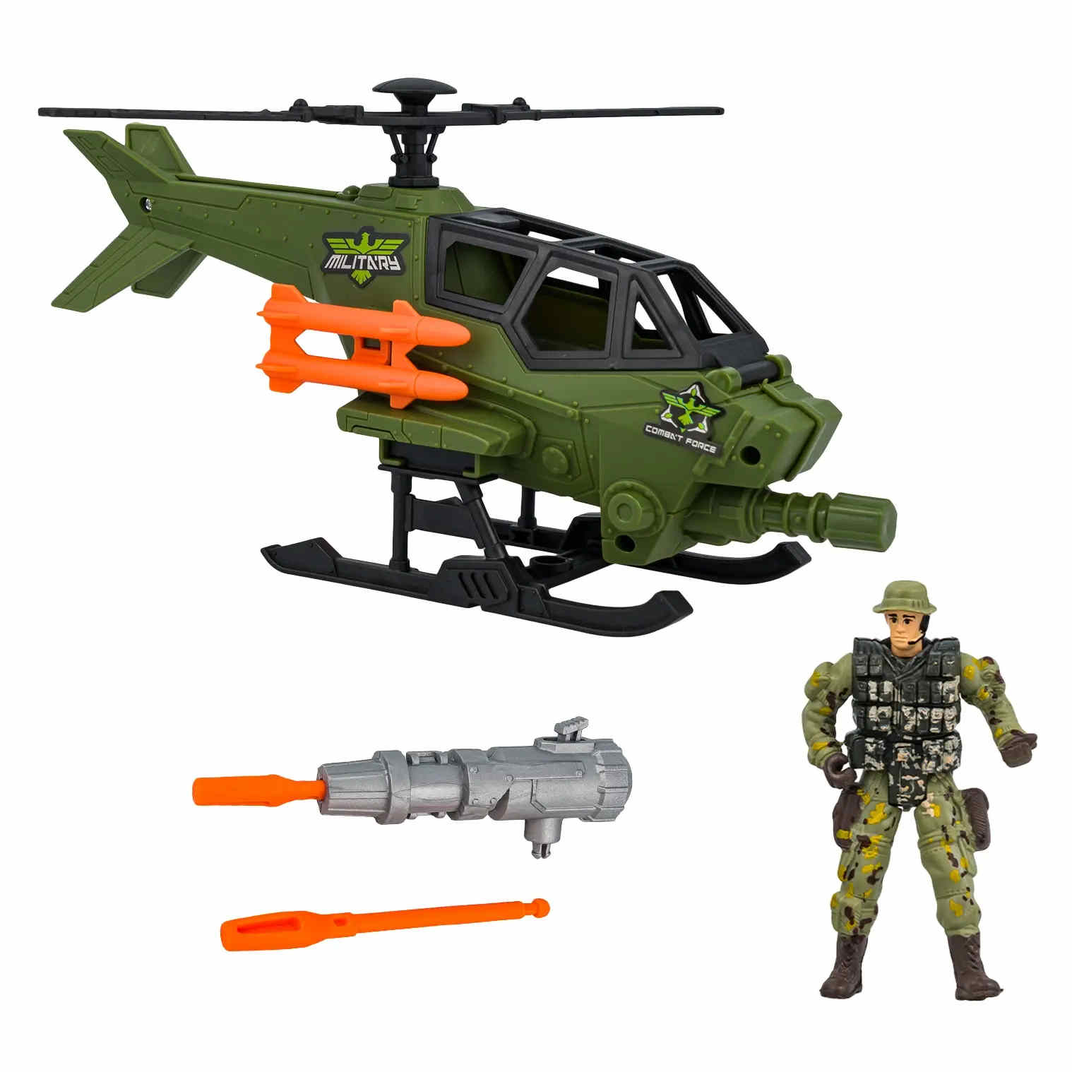 T1-329 Elite Ops Special Force Helicopter Toy Playset - Image 2