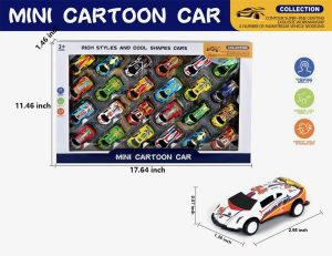 T1-215  24 Pc Mini Car Set Cartoon